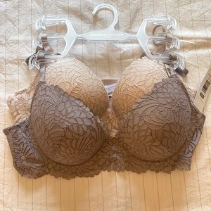 Adrienne Vittadini 2 pack lace underwire bras 36C NWT